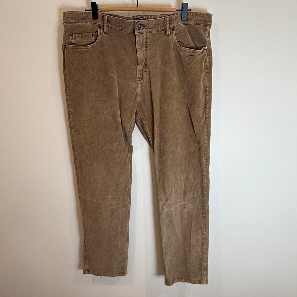 ROWM Corduroy Pants Tan Brown Straight Leg Waist 40 Inseam 32 Men's Casual